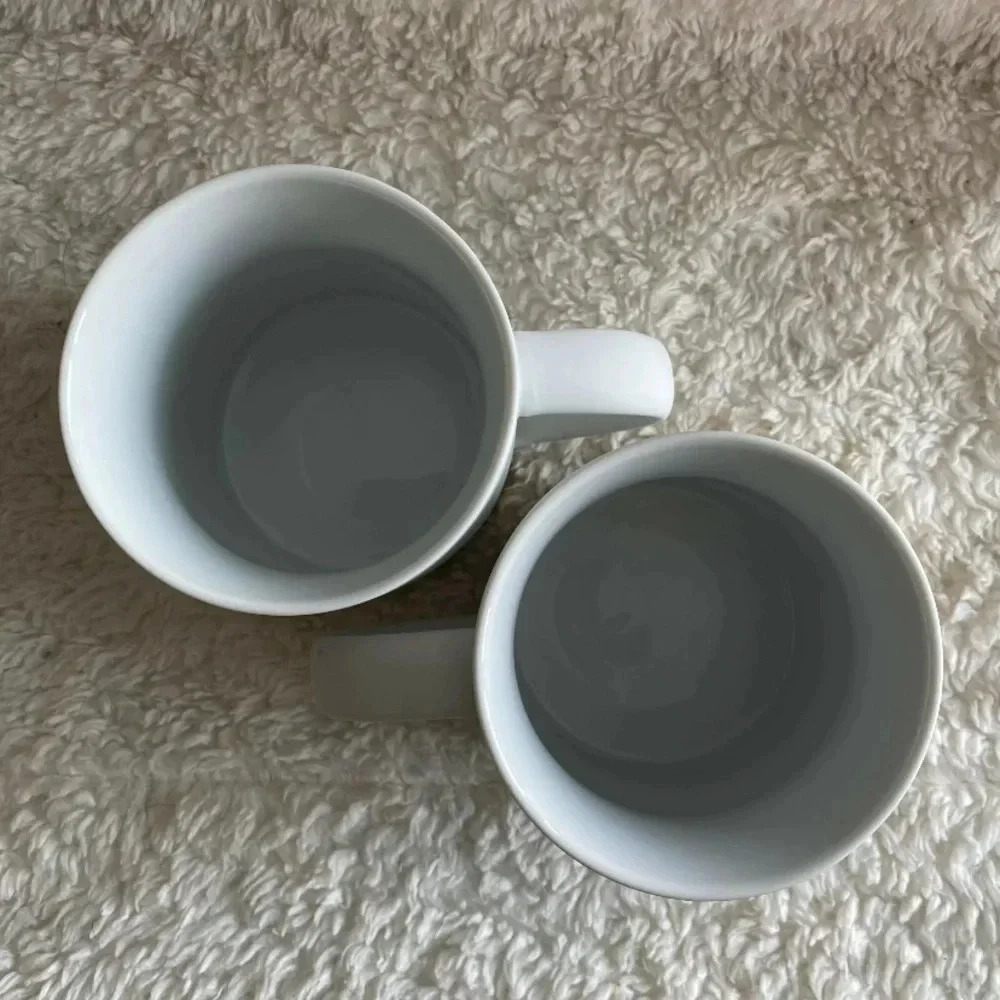 Two Starbucks Coffee/Tea Mugs 2012 Retired Matte White & Gold - 14 Oz - Picture 6 of 8